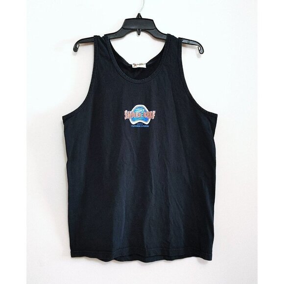 Disney Typhoon Lagoon Shark Reef Tank Top Size Large Swimmers Always Welcome - Picture 1 of 5